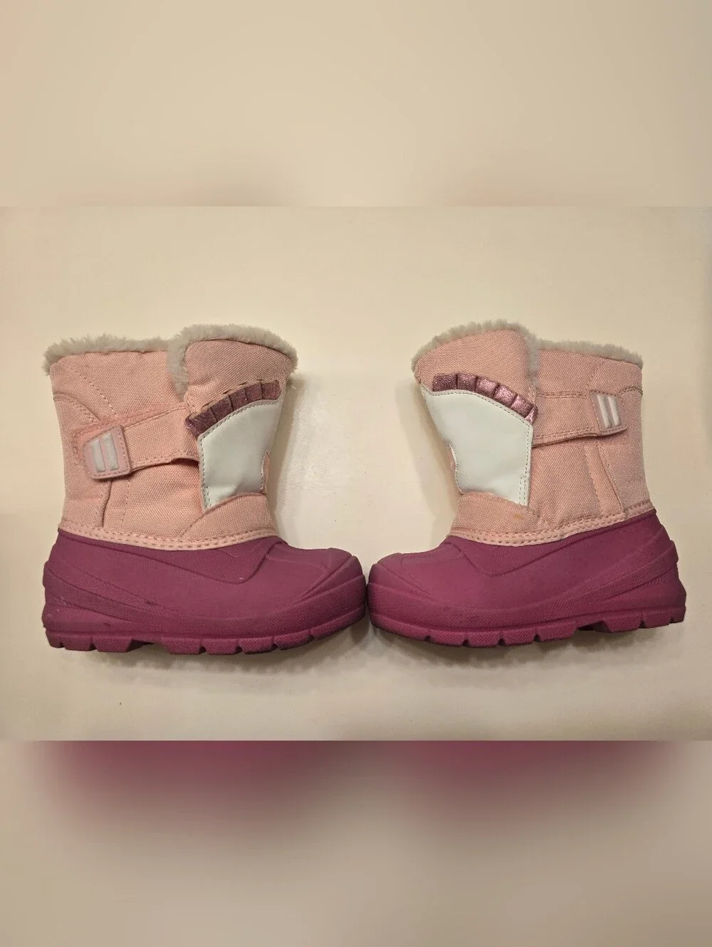 Cat & Jack Pink Unicorn Winter Boots with Faux Fur
